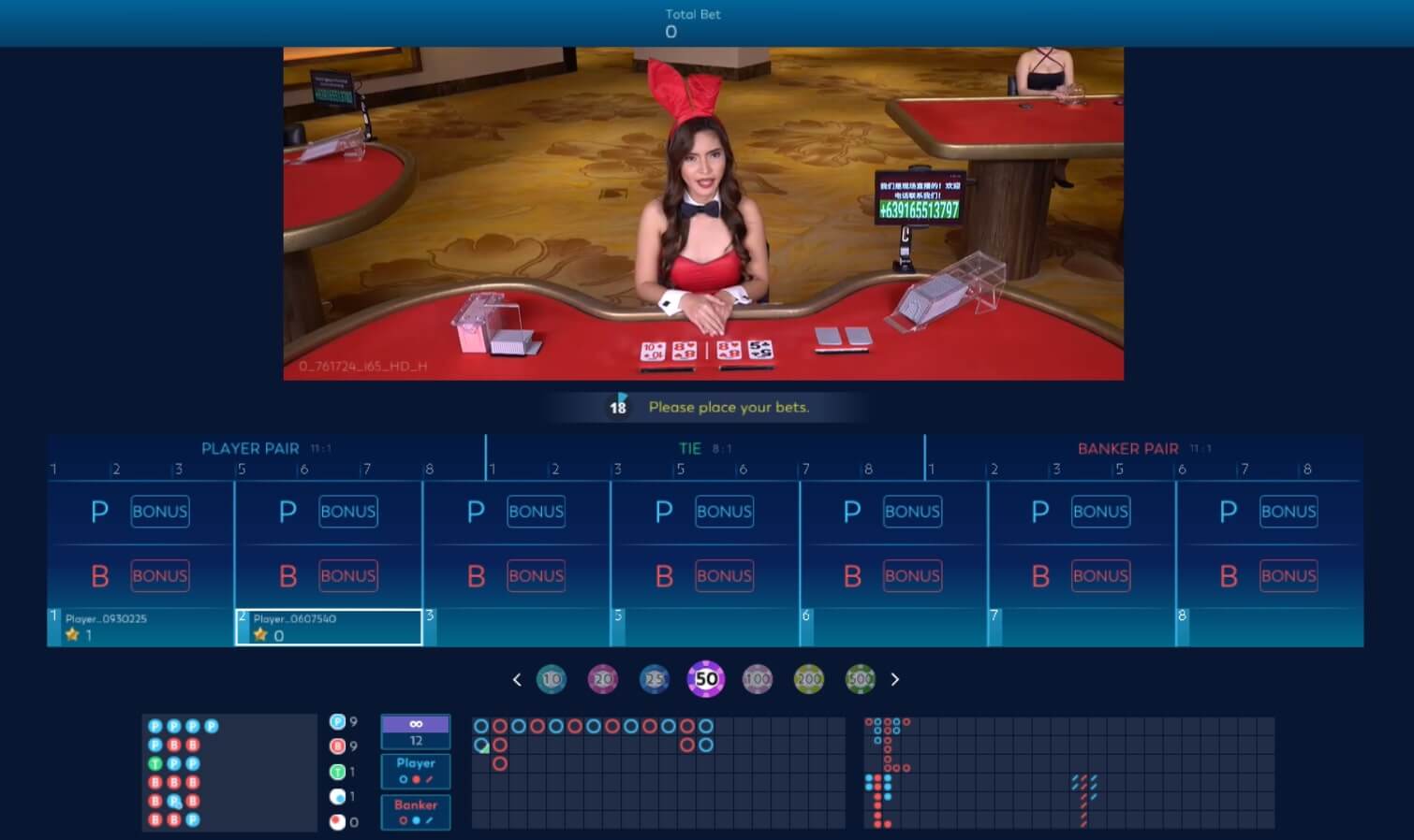microgaming live baccarat