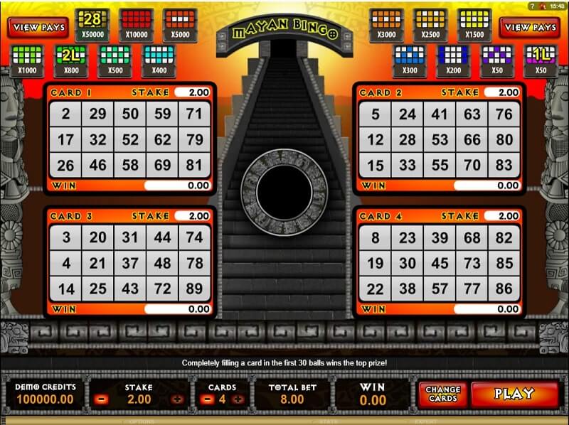 microgaming mayan bingo