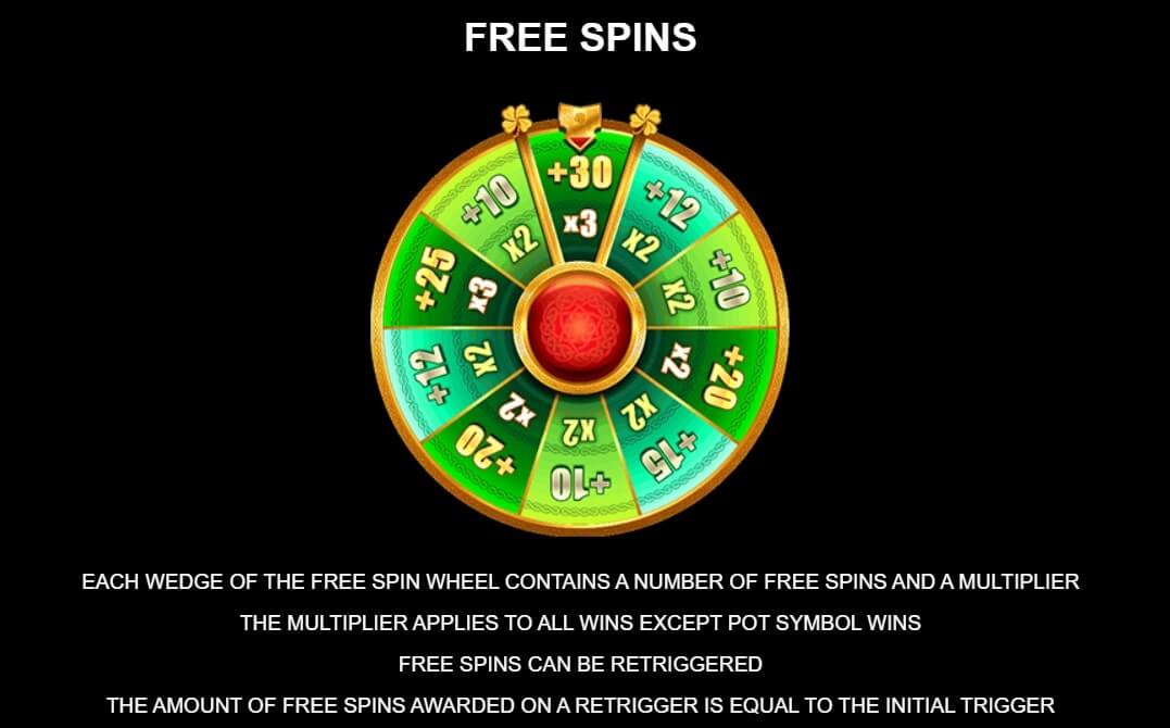 9pots of gold free spin