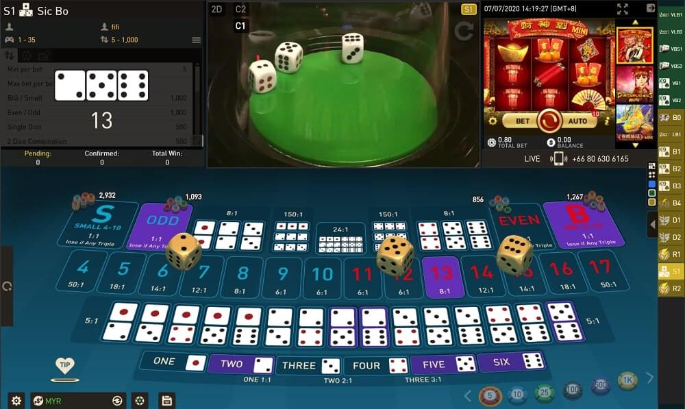 live dealer sic bo